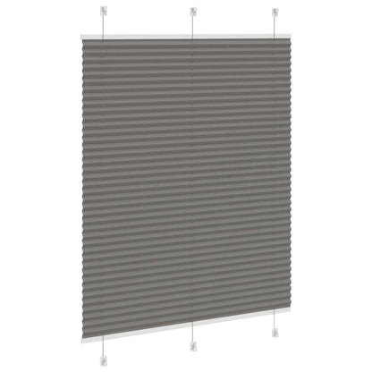 Plissé rolgordijn 110x150 cm stofbreedte 109,4 cm antraciet