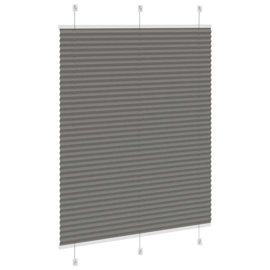 Plissé rolgordijn 110x150 cm stofbreedte 109,4 cm antraciet