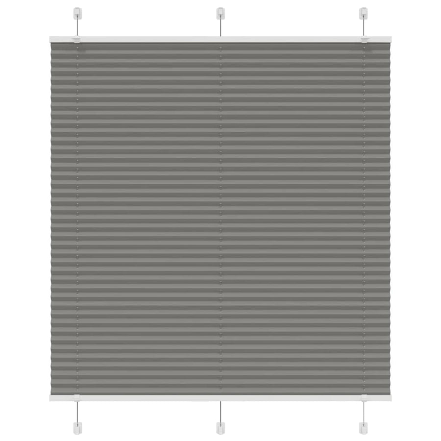 Plissé rolgordijn 115x150 cm stofbreedte 114,4 cm antraciet