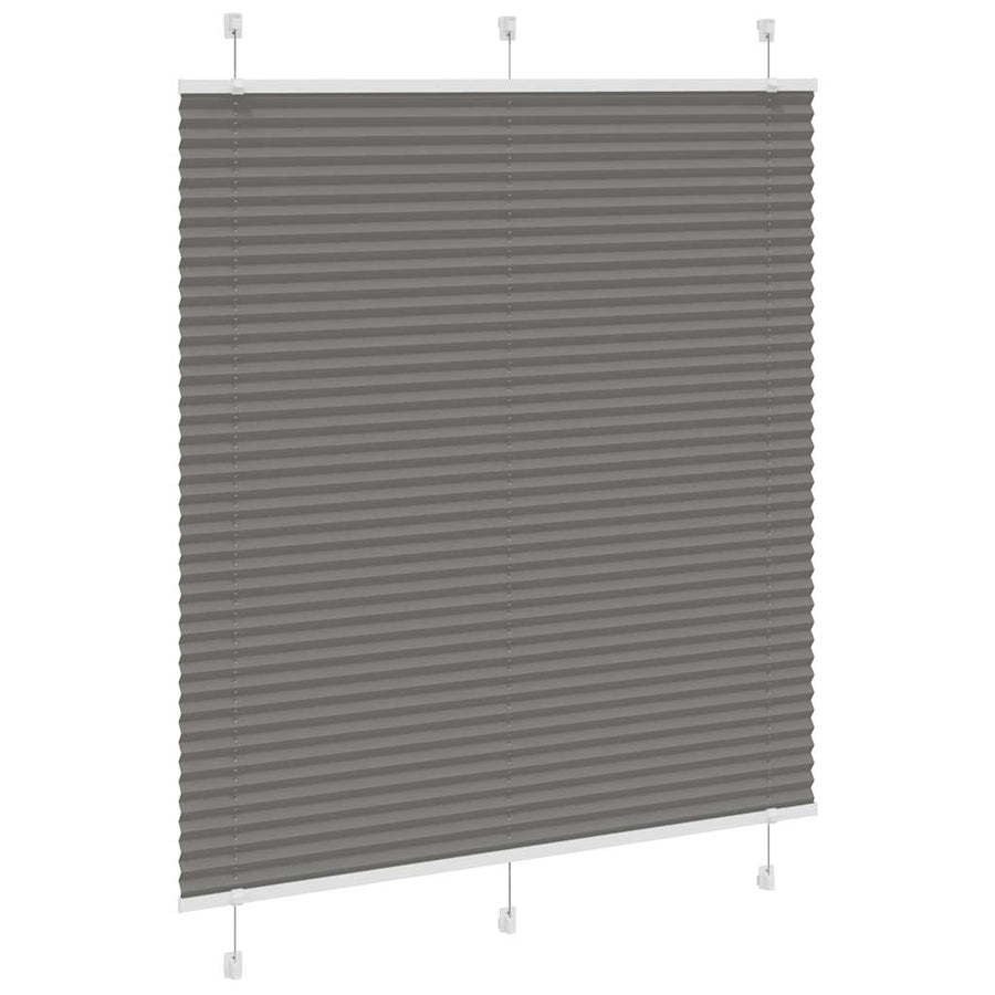 Plissé rolgordijn 115x150 cm stofbreedte 114,4 cm antraciet