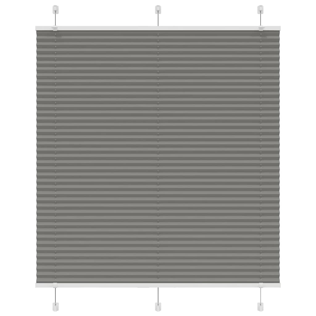 Plissé rolgordijn 120x150 cm stofbreedte 119,4 cm antraciet