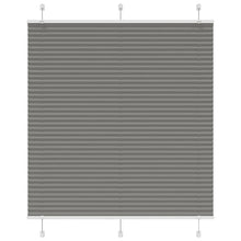 Plissé rolgordijn 120x150 cm stofbreedte 119,4 cm antraciet