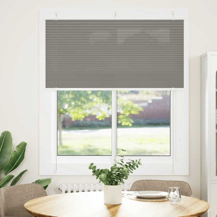 Plissé rolgordijn 120x150 cm stofbreedte 119,4 cm antraciet