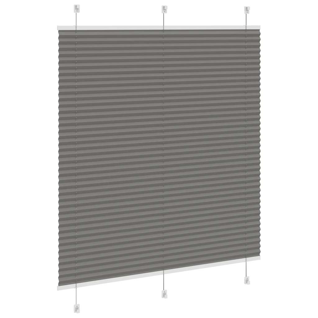 Plissé rolgordijn 120x150 cm stofbreedte 119,4 cm antraciet