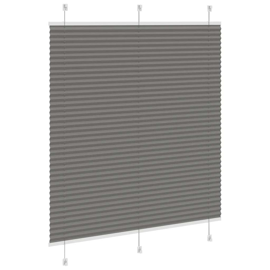 Plissé rolgordijn 120x150 cm stofbreedte 119,4 cm antraciet