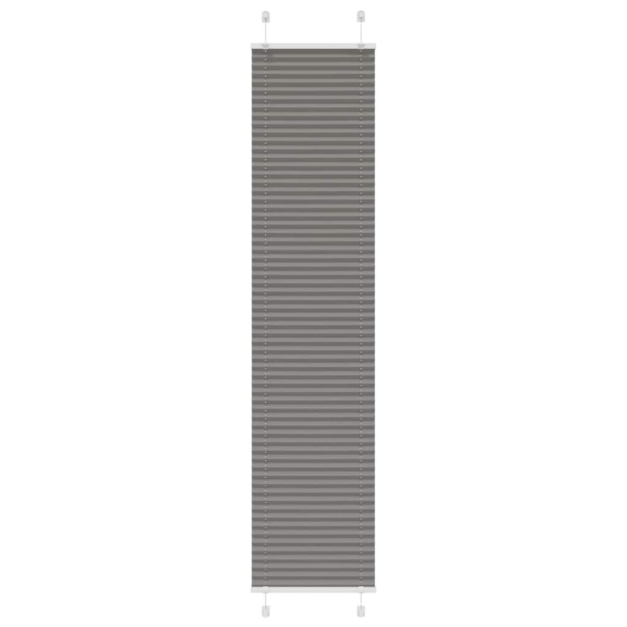 Plissé rolgordijn 40x200 cm stofbreedte 39,4 cm antraciet