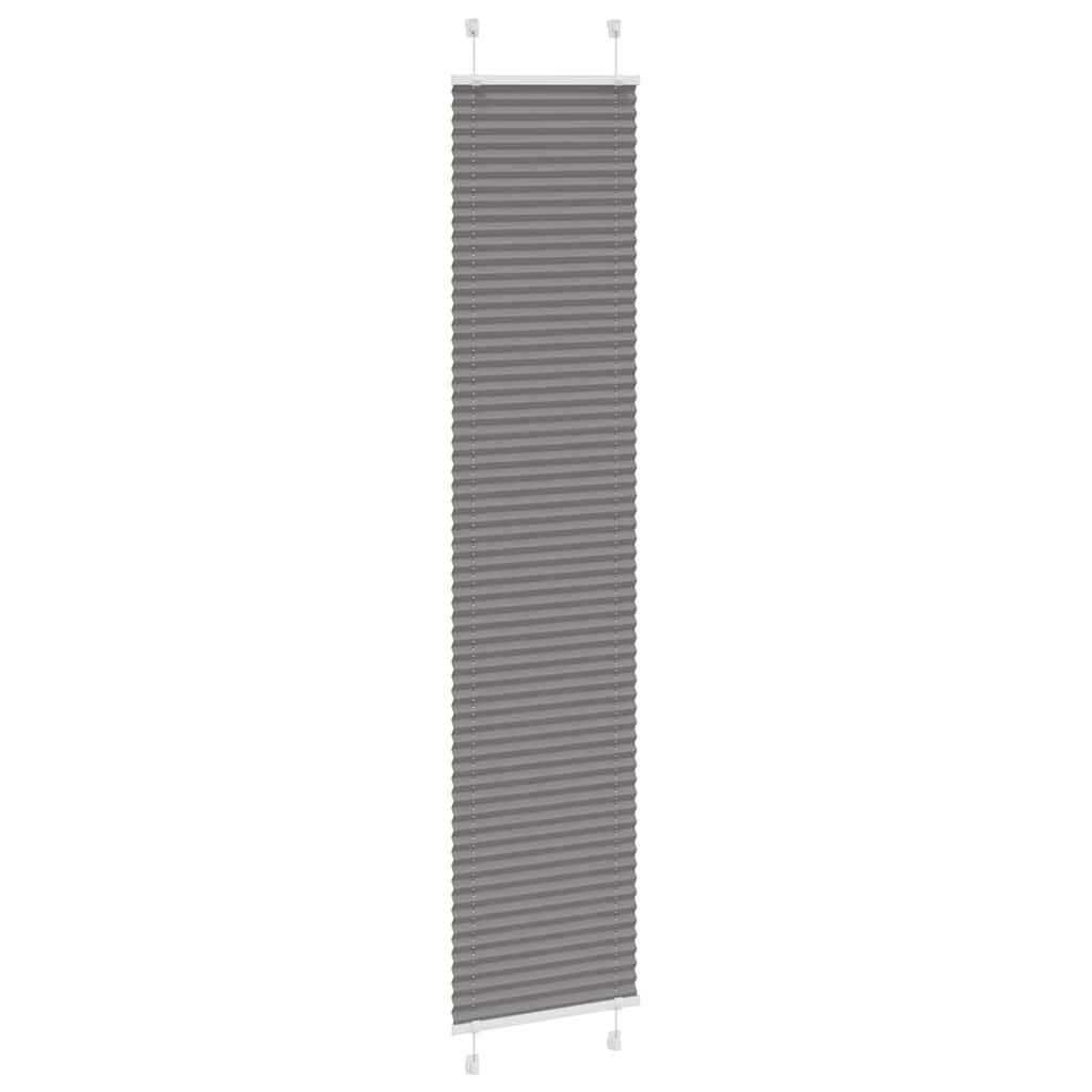 Plissé rolgordijn 40x200 cm stofbreedte 39,4 cm antraciet