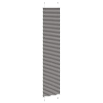 Plissé rolgordijn 40x200 cm stofbreedte 39,4 cm antraciet