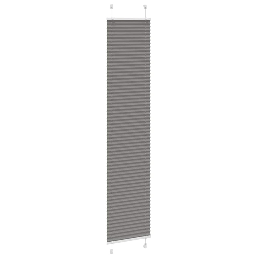 Plissé rolgordijn 40x200 cm stofbreedte 39,4 cm antraciet