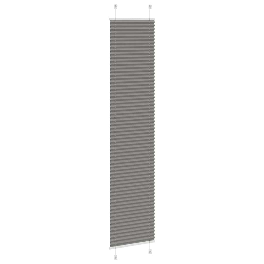 Plissé rolgordijn 40x200 cm stofbreedte 39,4 cm antraciet