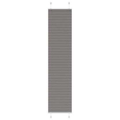 Plissé rolgordijn 45x200 cm stofbreedte 44,4 cm antraciet