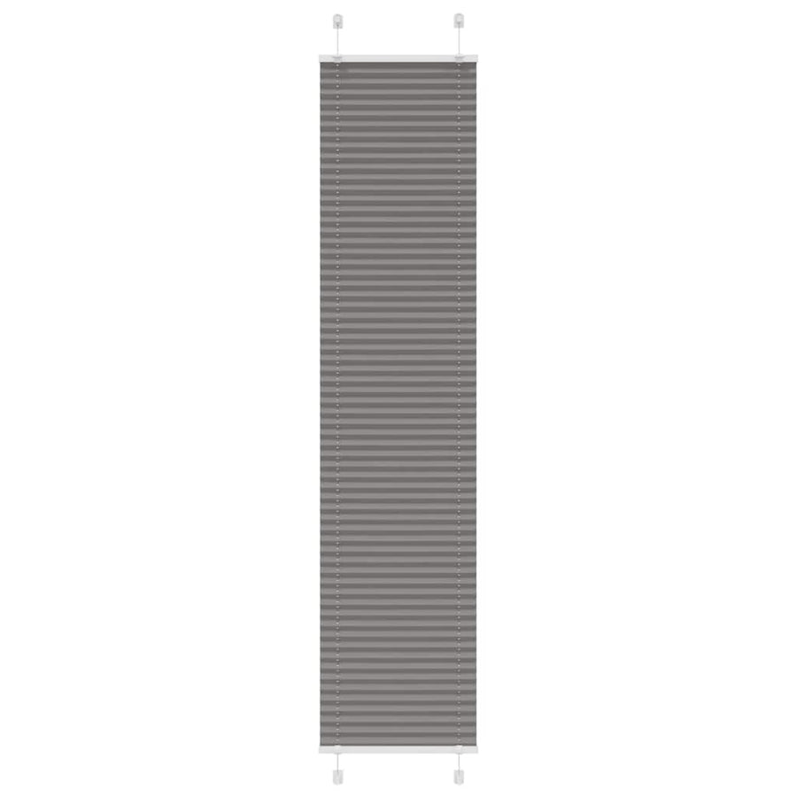 Plissé rolgordijn 45x200 cm stofbreedte 44,4 cm antraciet