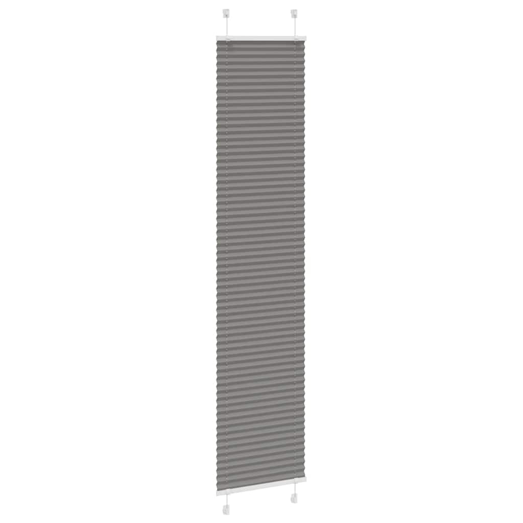 Plissé rolgordijn 45x200 cm stofbreedte 44,4 cm antraciet
