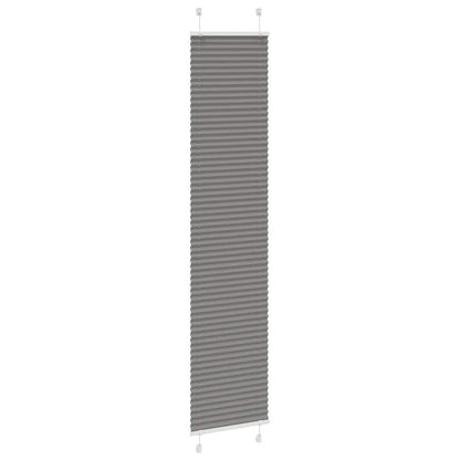 Plissé rolgordijn 45x200 cm stofbreedte 44,4 cm antraciet