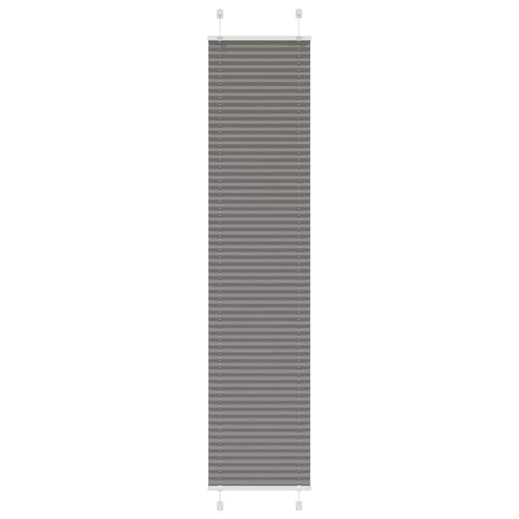 Plissé rolgordijn 50x200 cm stofbreedte 49,4 cm antraciet