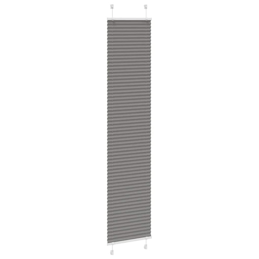 Plissé rolgordijn 50x200 cm stofbreedte 49,4 cm antraciet