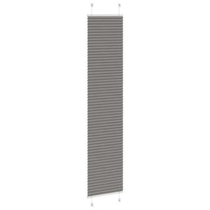 Plissé rolgordijn 50x200 cm stofbreedte 49,4 cm antraciet