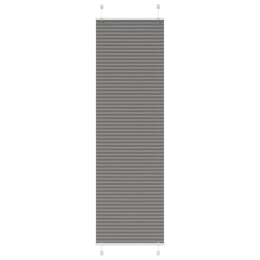 Plissé rolgordijn 55x200 cm stofbreedte 54,4 cm antraciet