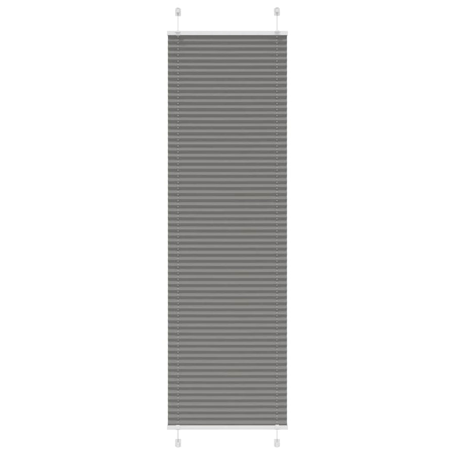 Plissé rolgordijn 55x200 cm stofbreedte 54,4 cm antraciet