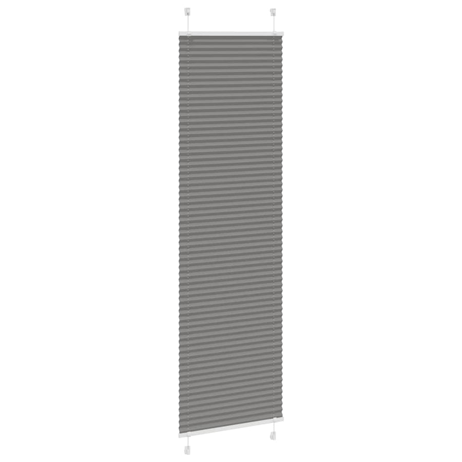 Plissé rolgordijn 55x200 cm stofbreedte 54,4 cm antraciet