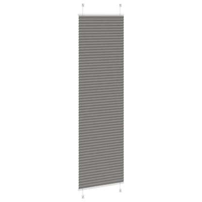 Plissé rolgordijn 55x200 cm stofbreedte 54,4 cm antraciet