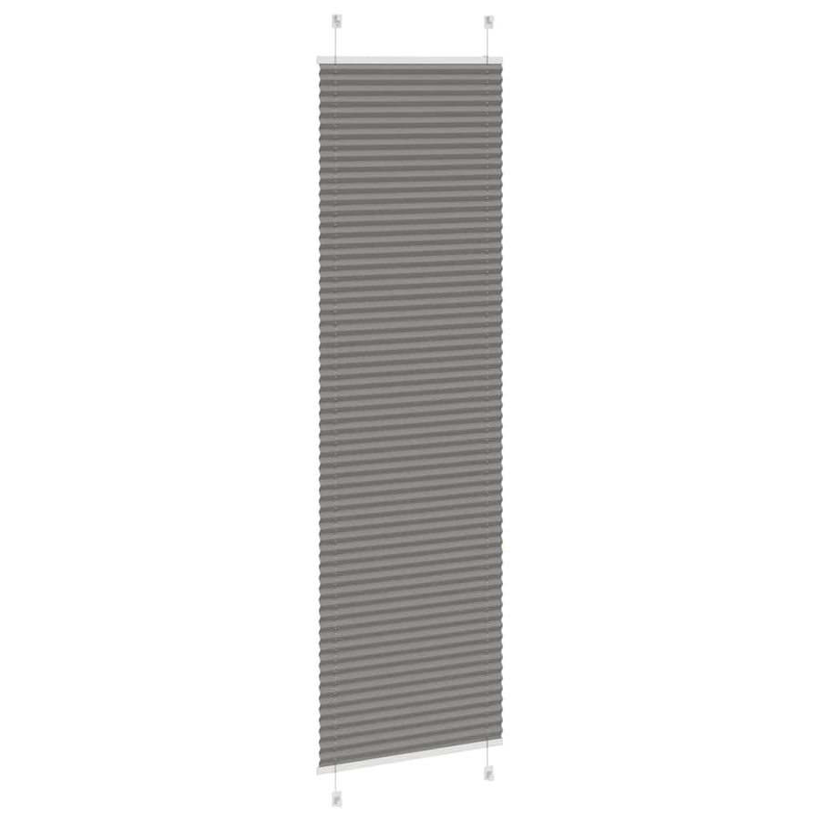 Plissé rolgordijn 55x200 cm stofbreedte 54,4 cm antraciet