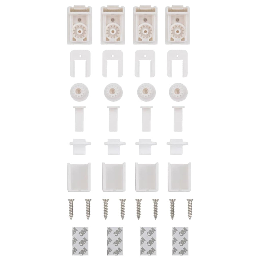 Plissé rolgordijn 60x200 cm stofbreedte 59,4 cm antraciet