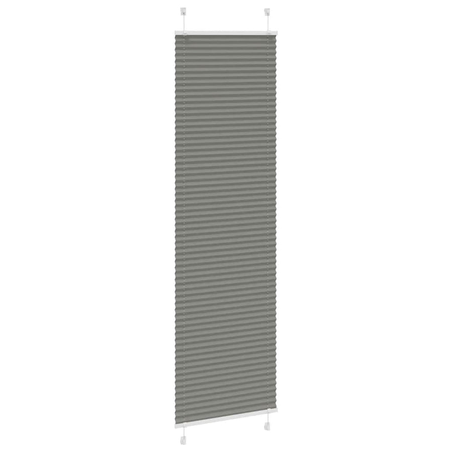 Plissé rolgordijn 60x200 cm stofbreedte 59,4 cm antraciet