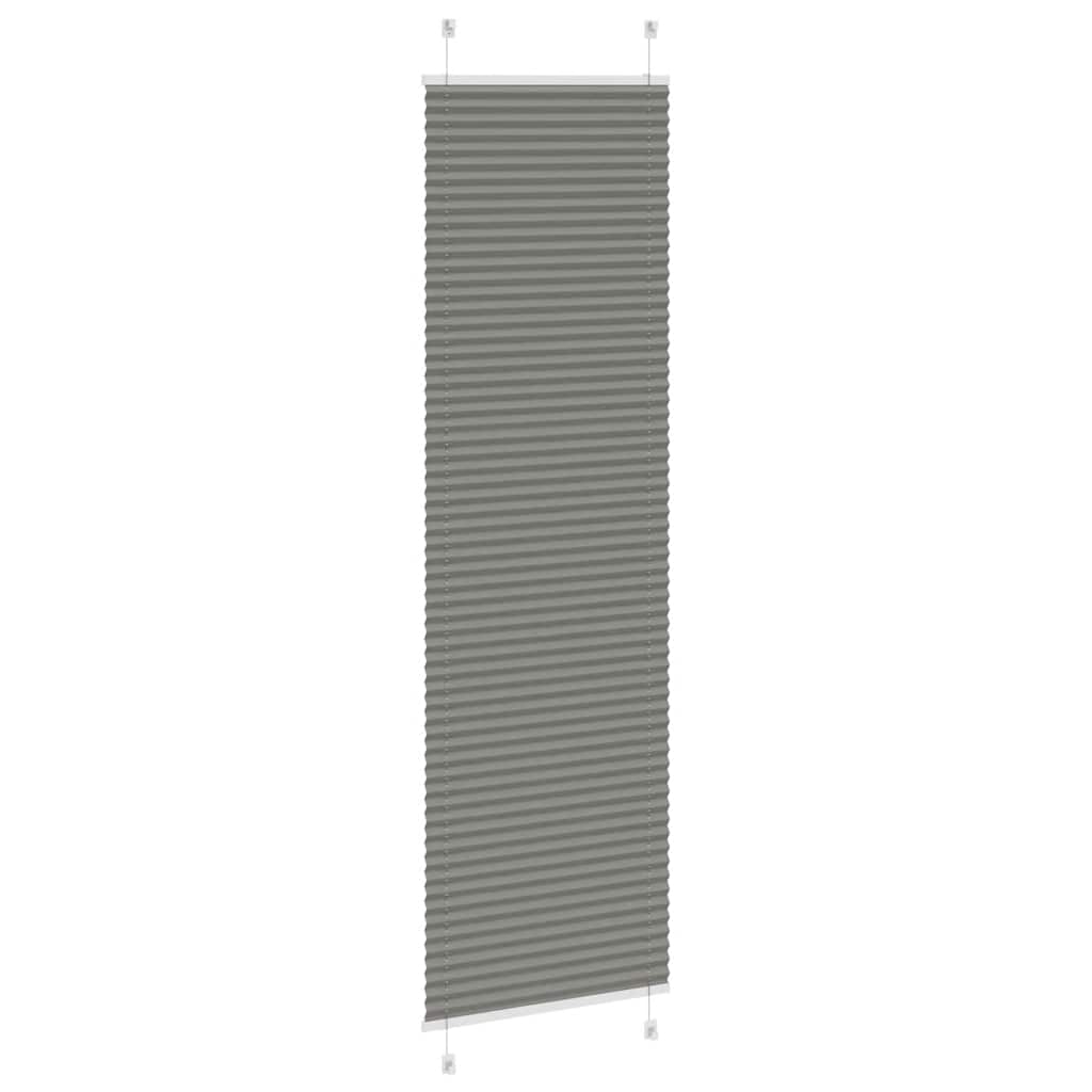 Plissé rolgordijn 60x200 cm stofbreedte 59,4 cm antraciet