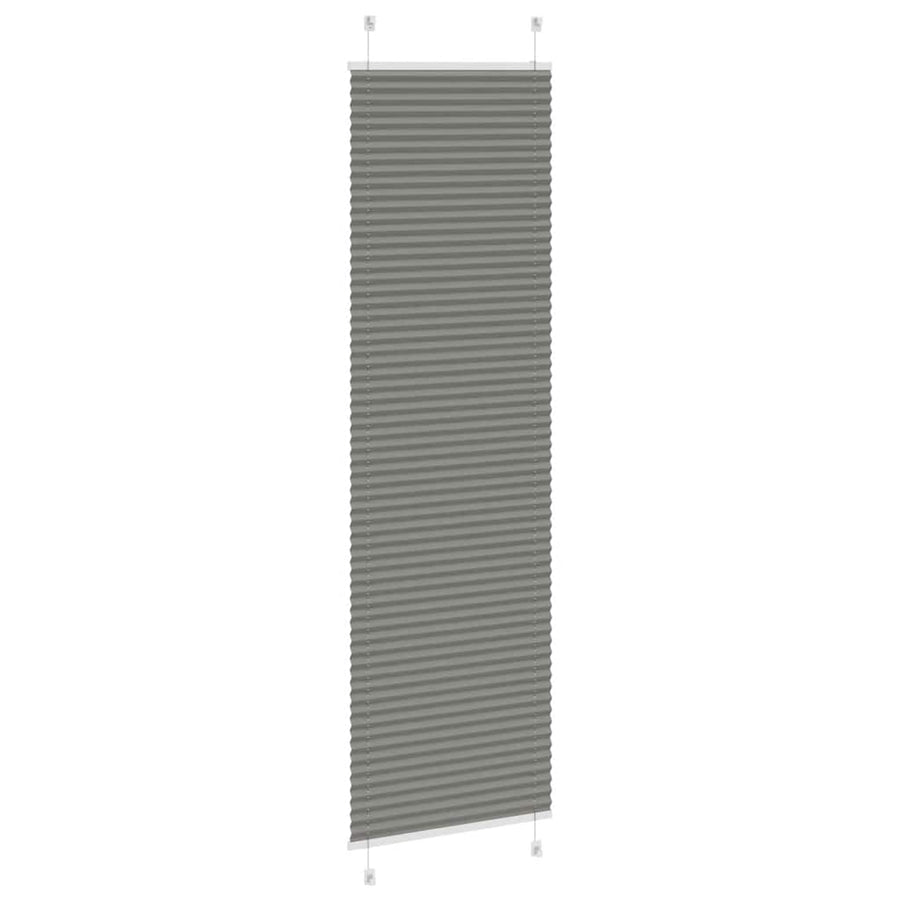 Plissé rolgordijn 60x200 cm stofbreedte 59,4 cm antraciet