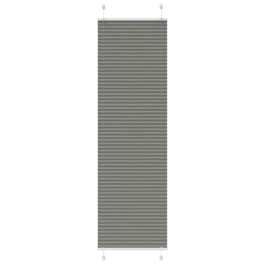 Plissé rolgordijn 65x200 cm stofbreedte 64,4 cm antraciet
