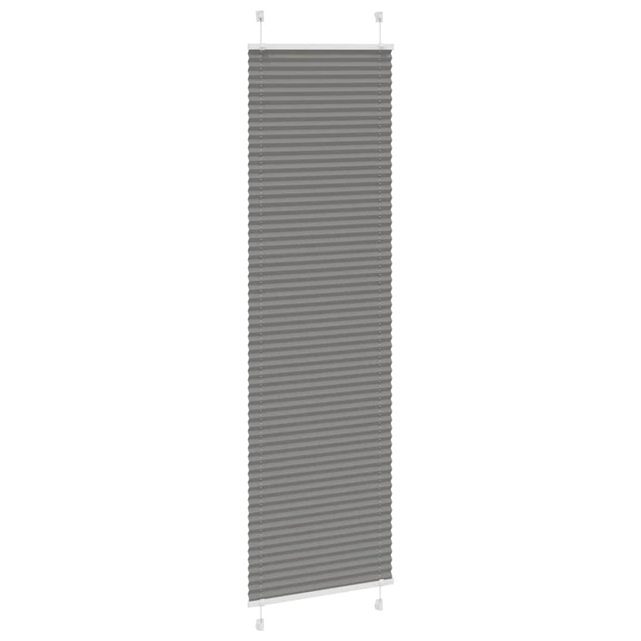 Plissé rolgordijn 65x200 cm stofbreedte 64,4 cm antraciet