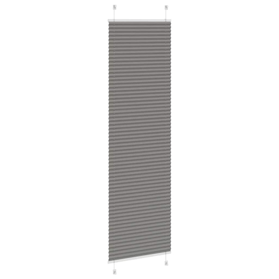 Plissé rolgordijn 65x200 cm stofbreedte 64,4 cm antraciet