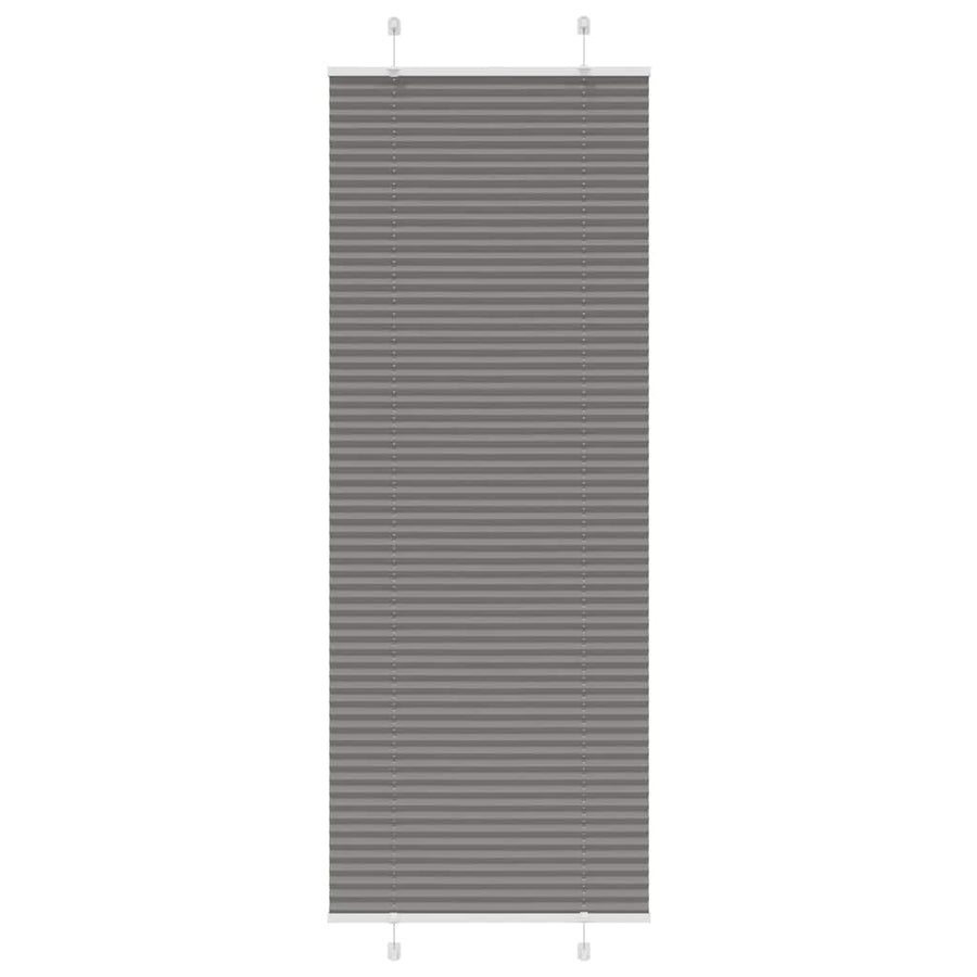 Plissé rolgordijn 75x200 cm stofbreedte 74,4 cm antraciet
