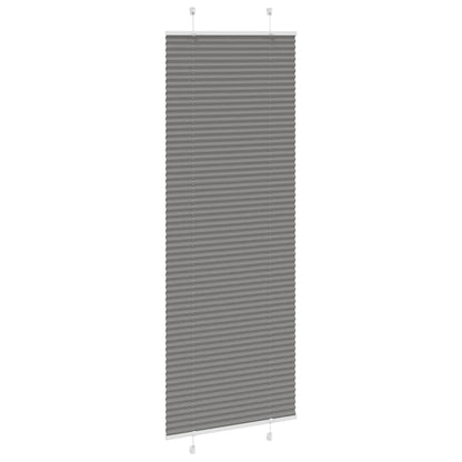 Plissé rolgordijn 75x200 cm stofbreedte 74,4 cm antraciet