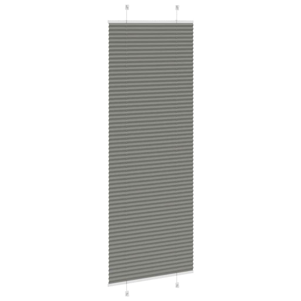 Plissé rolgordijn 75x200 cm stofbreedte 74,4 cm antraciet