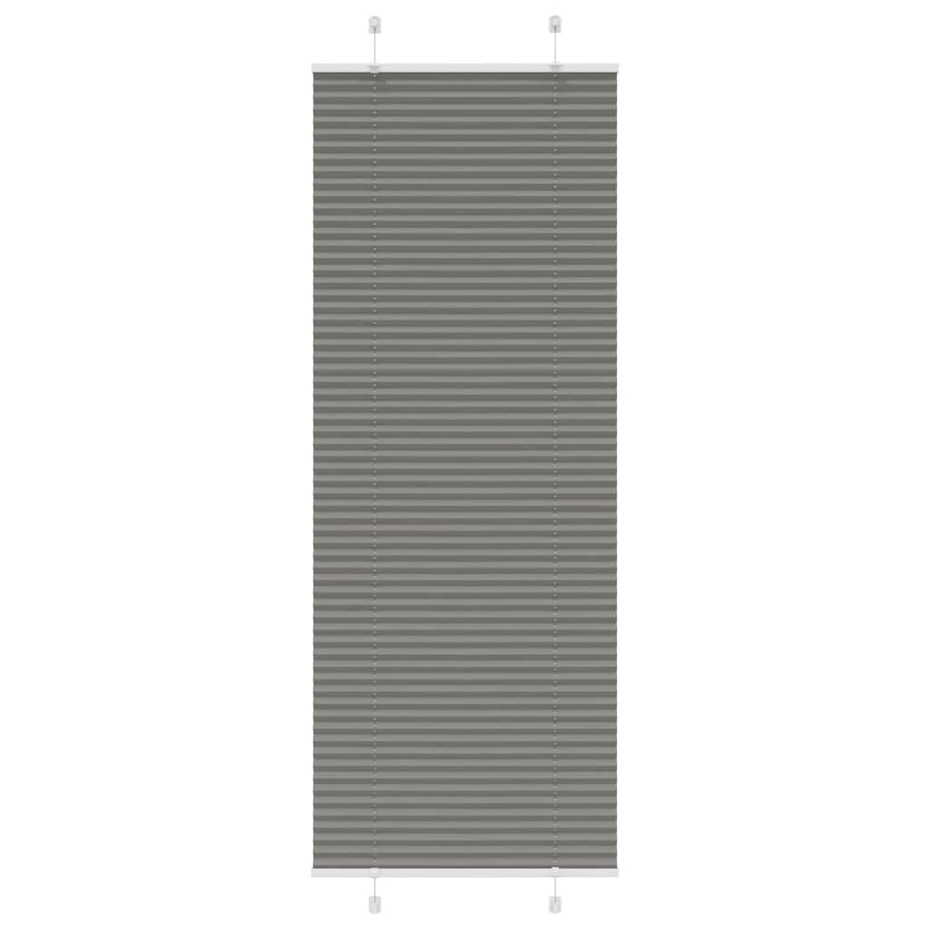 Plissé rolgordijn 80x200 cm stofbreedte 79,4 cm antraciet