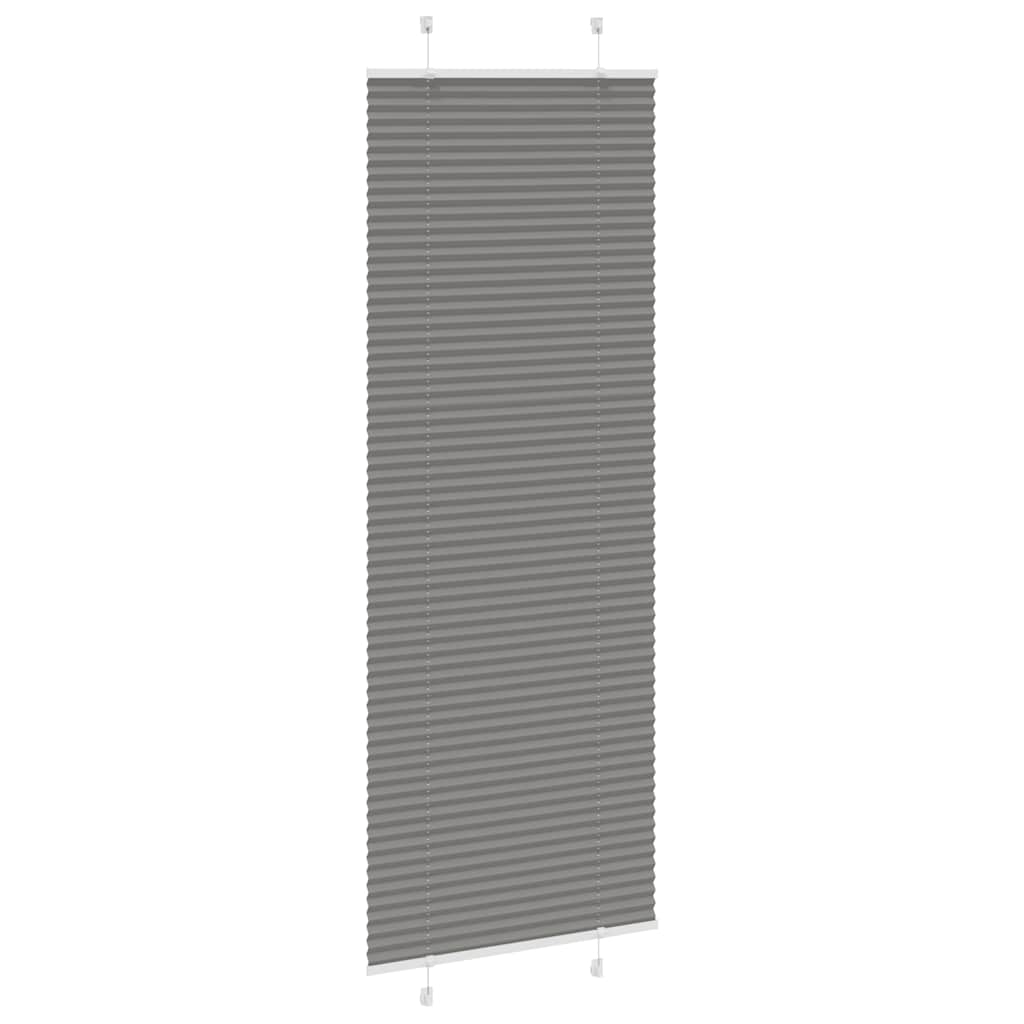 Plissé rolgordijn 80x200 cm stofbreedte 79,4 cm antraciet