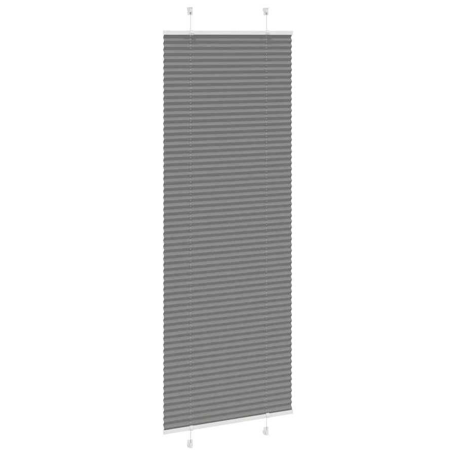 Plissé rolgordijn 80x200 cm stofbreedte 79,4 cm antraciet