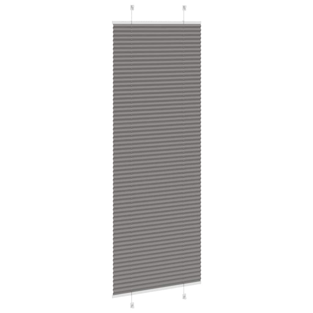 Plissé rolgordijn 80x200 cm stofbreedte 79,4 cm antraciet