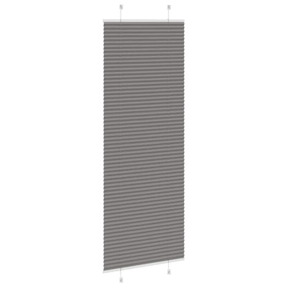 Plissé rolgordijn 80x200 cm stofbreedte 79,4 cm antraciet