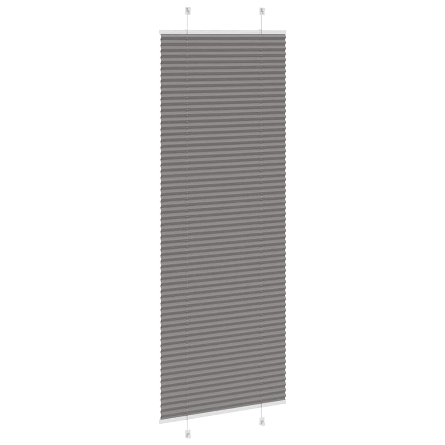 Plissé rolgordijn 80x200 cm stofbreedte 79,4 cm antraciet