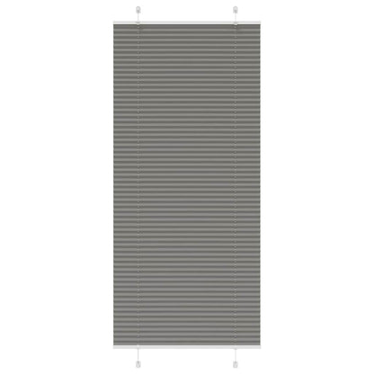 Plissé rolgordijn 85x200 cm stofbreedte 84,4 cm antraciet