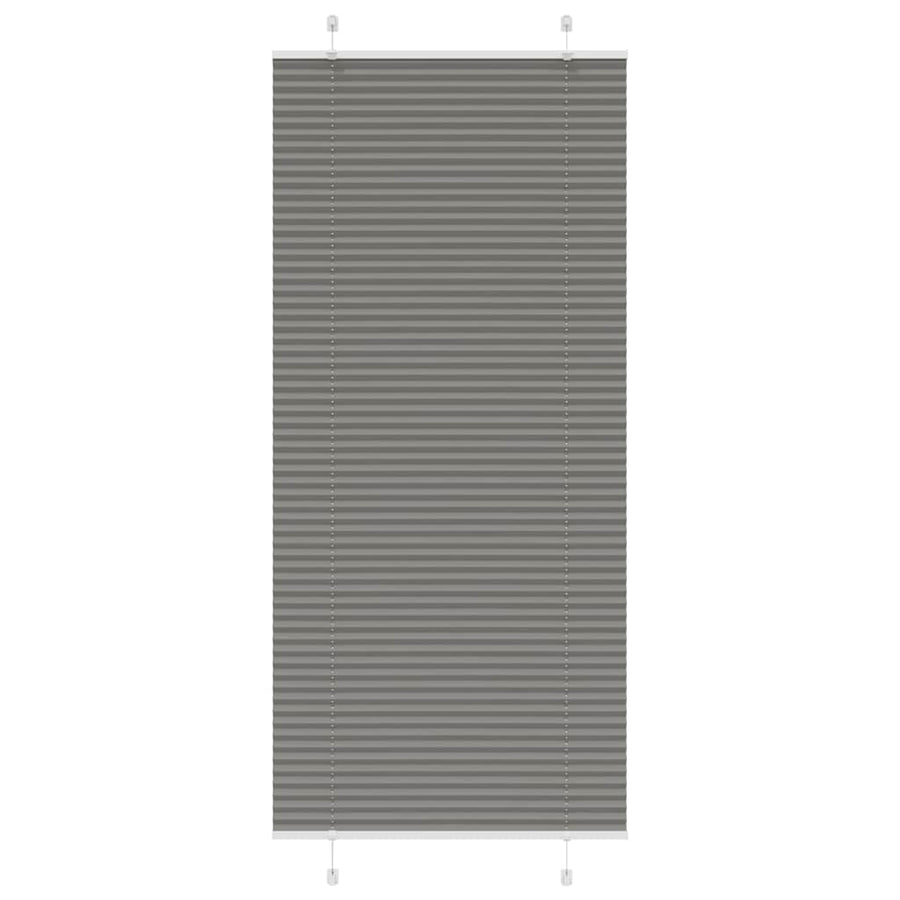 Plissé rolgordijn 85x200 cm stofbreedte 84,4 cm antraciet