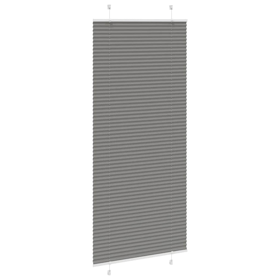 Plissé rolgordijn 85x200 cm stofbreedte 84,4 cm antraciet