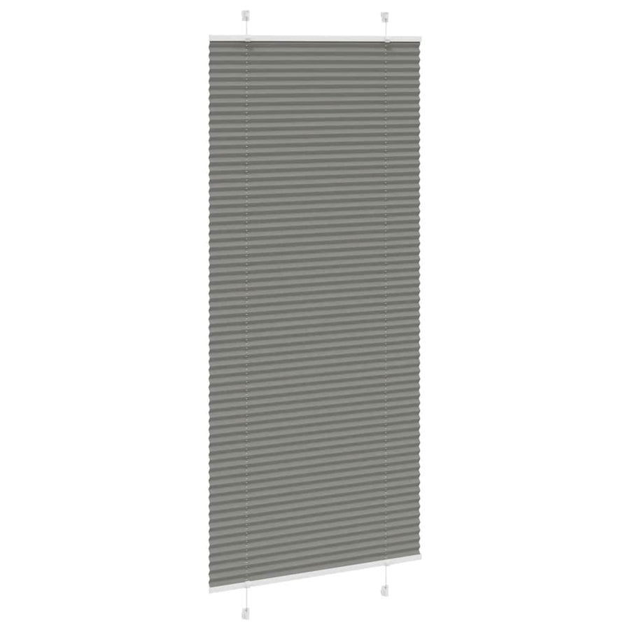 Plissé rolgordijn 90x200 cm stofbreedte 89,4 cm antraciet