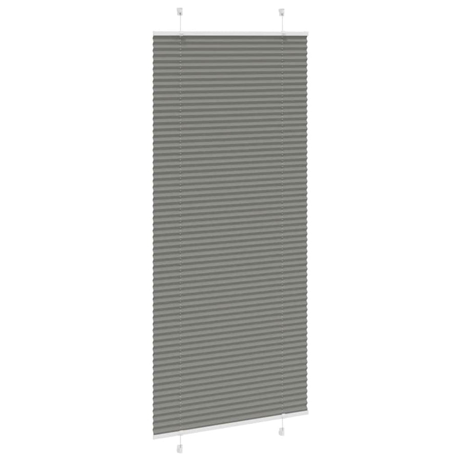 Plissé rolgordijn 95x200 cm stofbreedte 94,4 cm antraciet