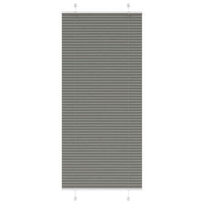 Plissé rolgordijn 100x200 cm stofbreedte 99,4 cm antraciet