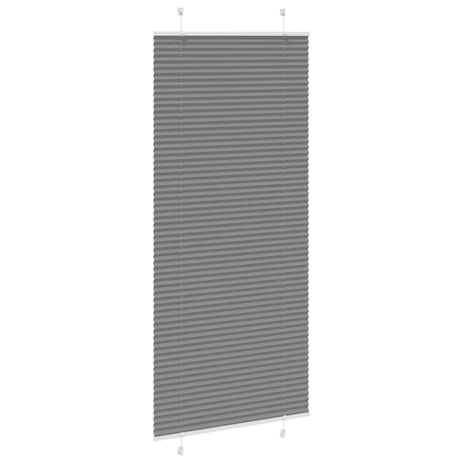 Plissé rolgordijn 100x200 cm stofbreedte 99,4 cm antraciet