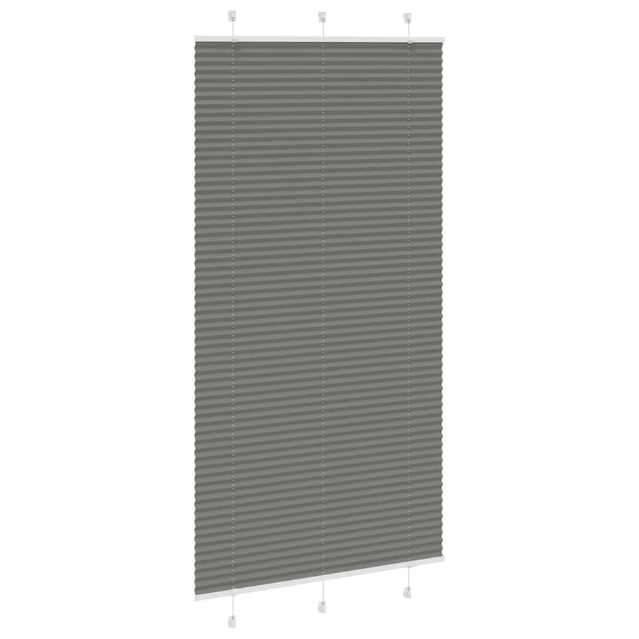 Plissé rolgordijn 105x200 cm stofbreedte 104,4 cm antraciet